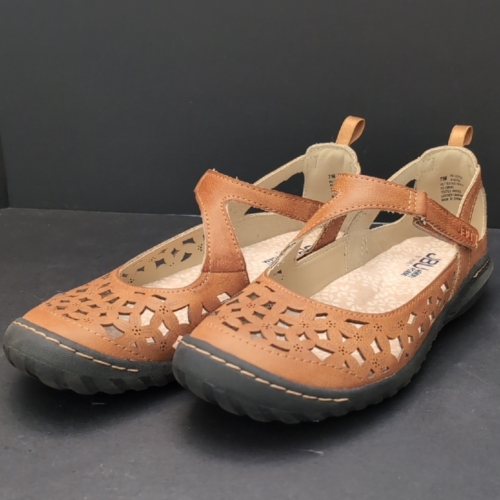 JBU, Women's Memory Foam By Jambu ,Bellerose Slip-on Mary Jane Shoes,7M.
